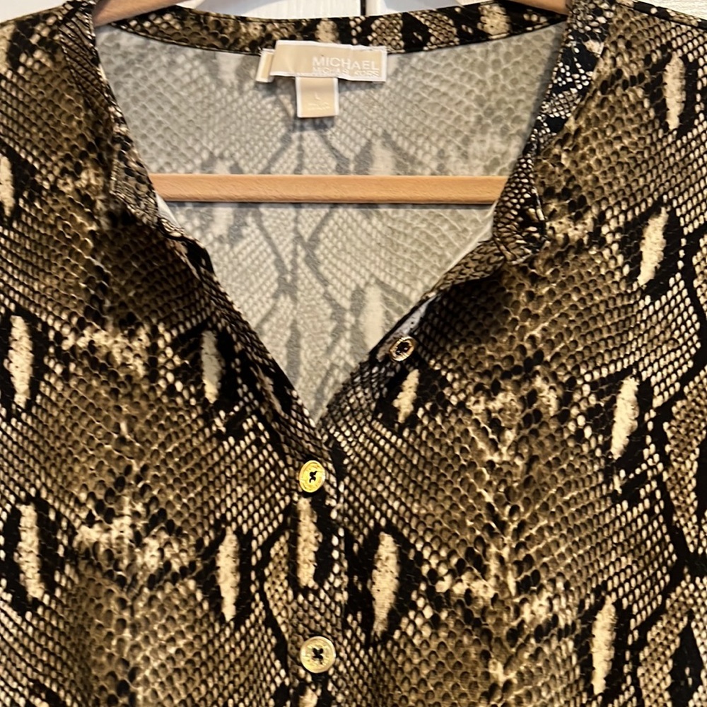 Python Print Tunic By Michael Kors - image 2